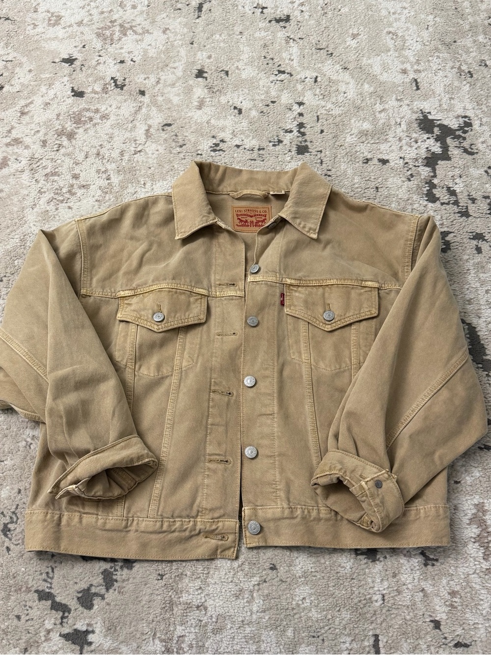 Levi’s Tan Denim Jacket Size Large